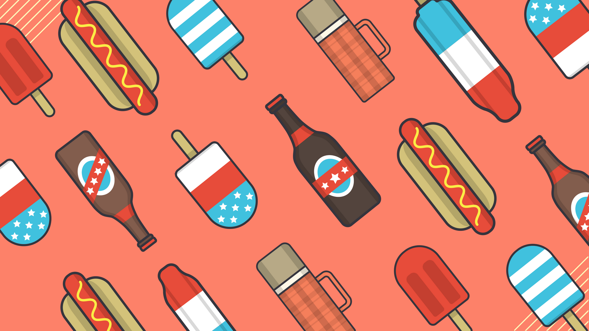 закрытие хот-дога и бутылки пива на розовом фоне