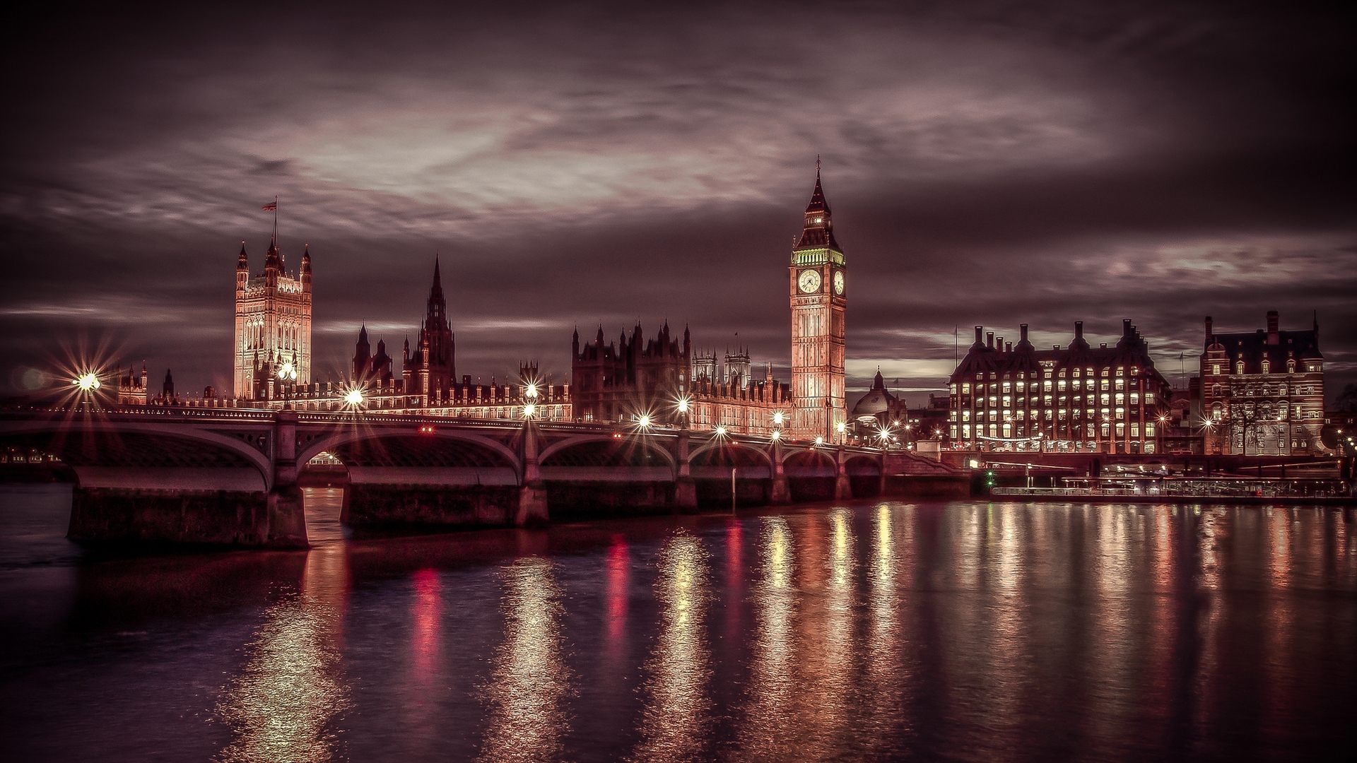 вечерний лондон