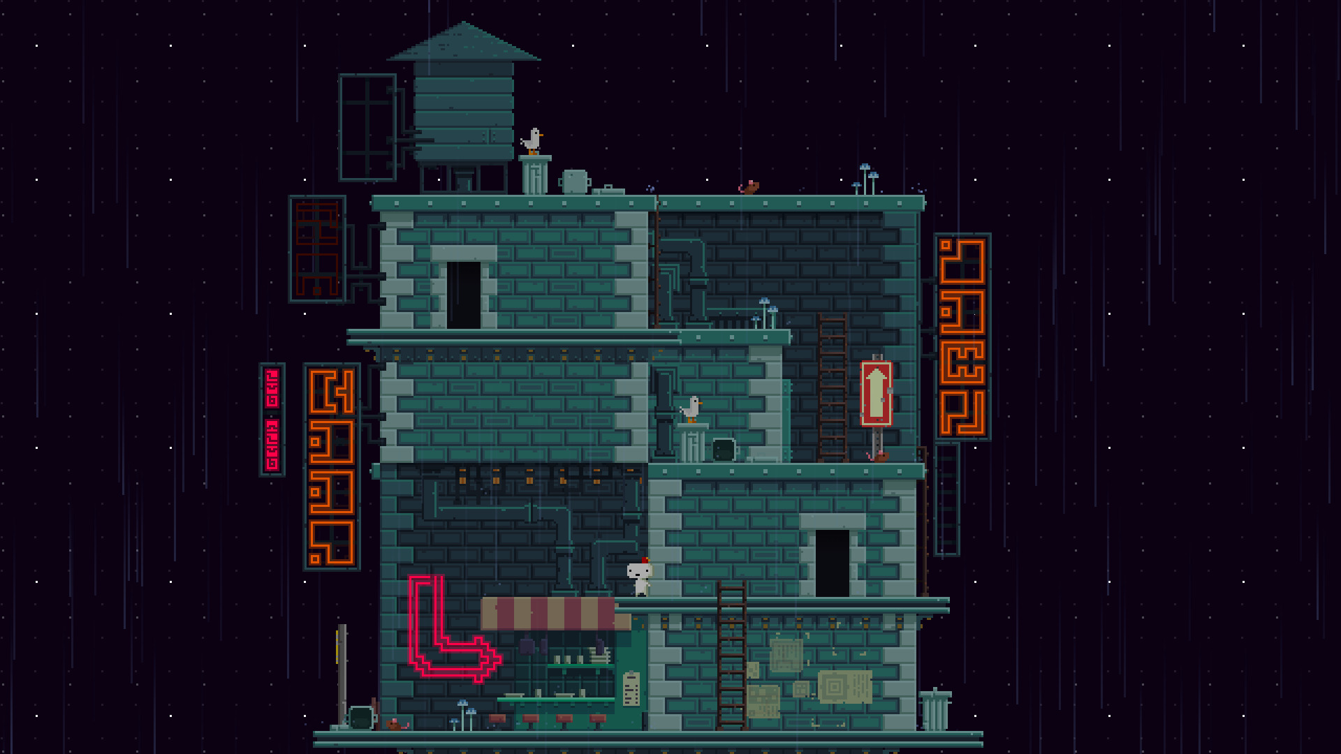 fez, игра, пиксель