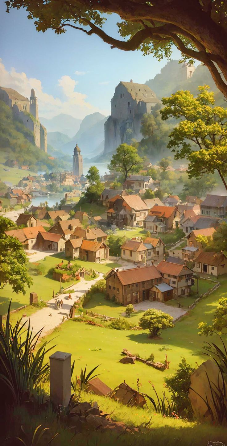 фантазия, пейзаж, искусство