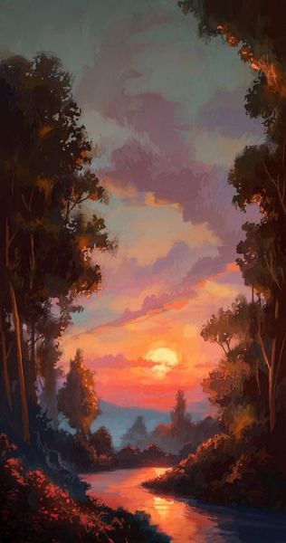 пейзаж, искусство