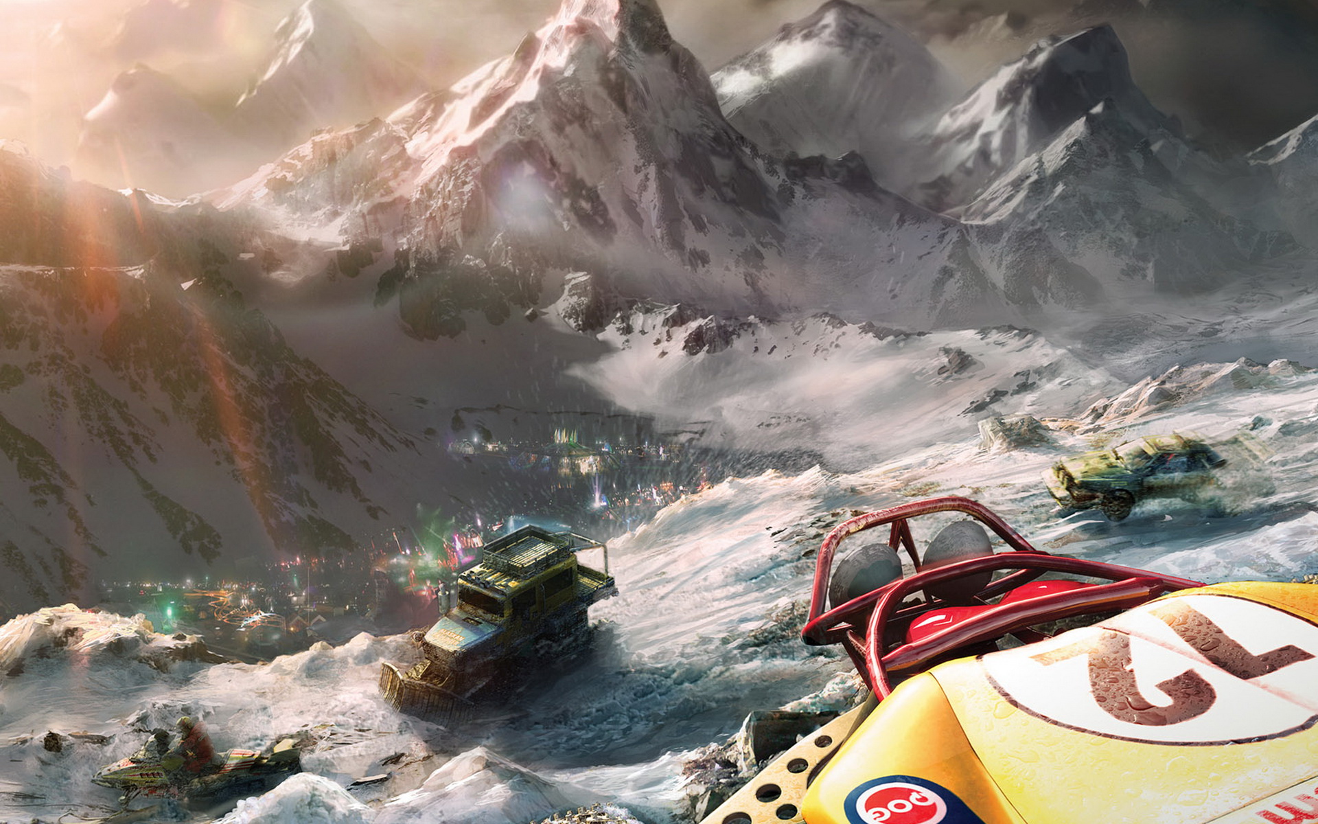 моторный шторм, цифровое, искусство