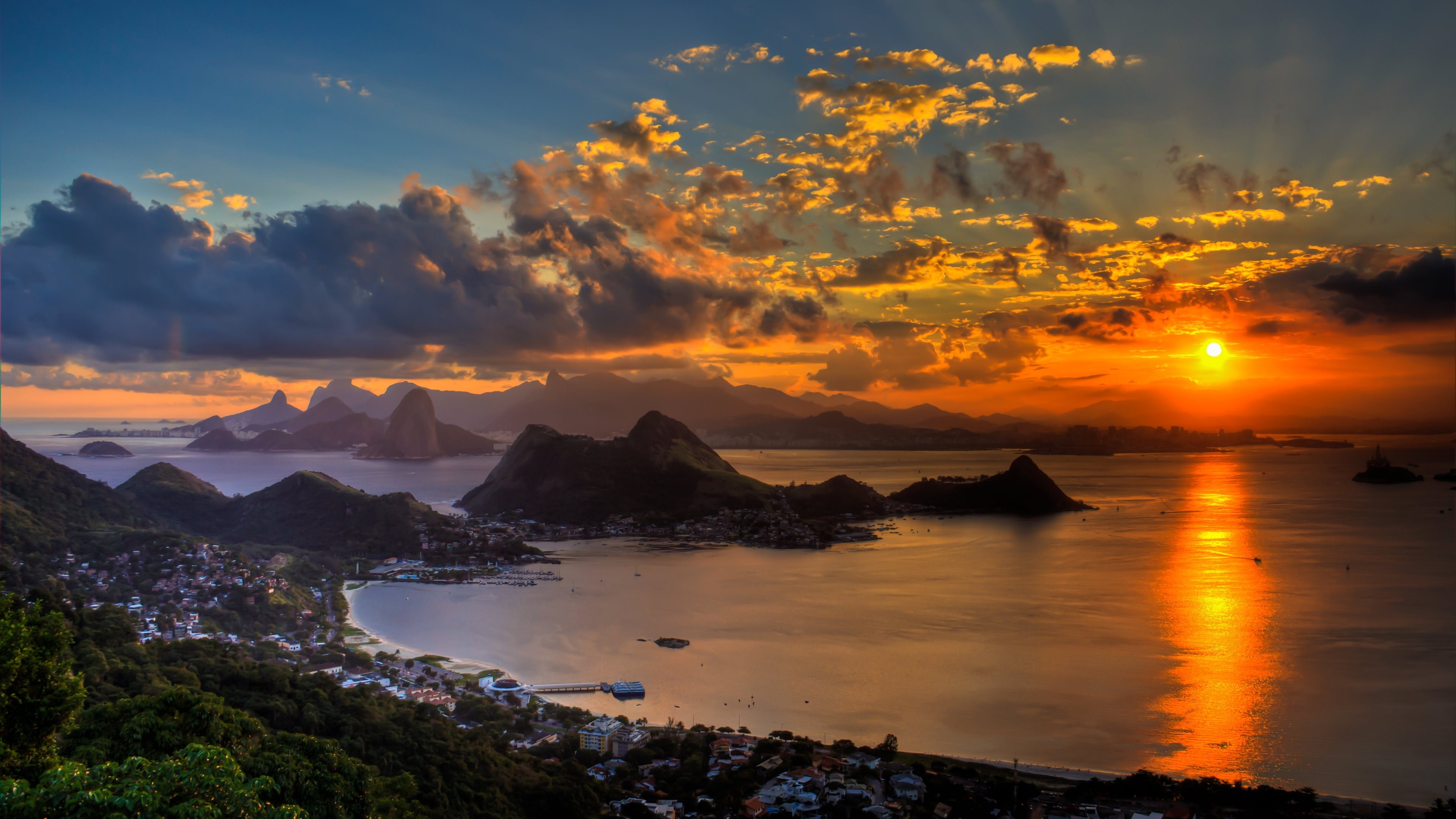 город, rio, janeiro Фон № 143242 разрешение 3840x2160
