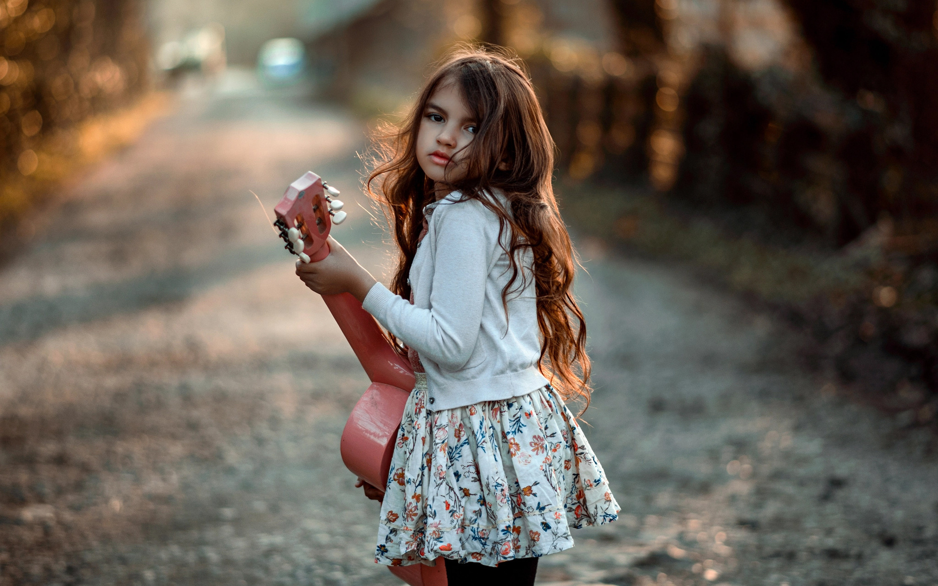 девушка, юбка, платье