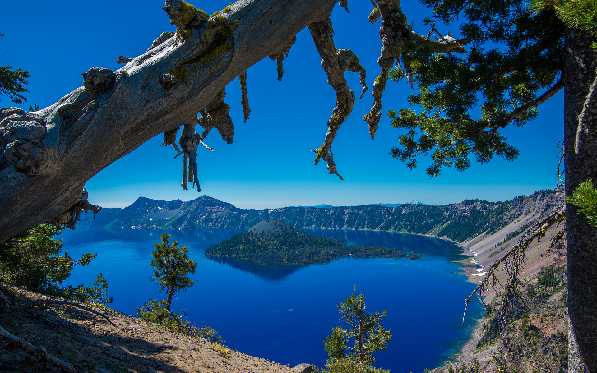 озеро, кратер, национальный