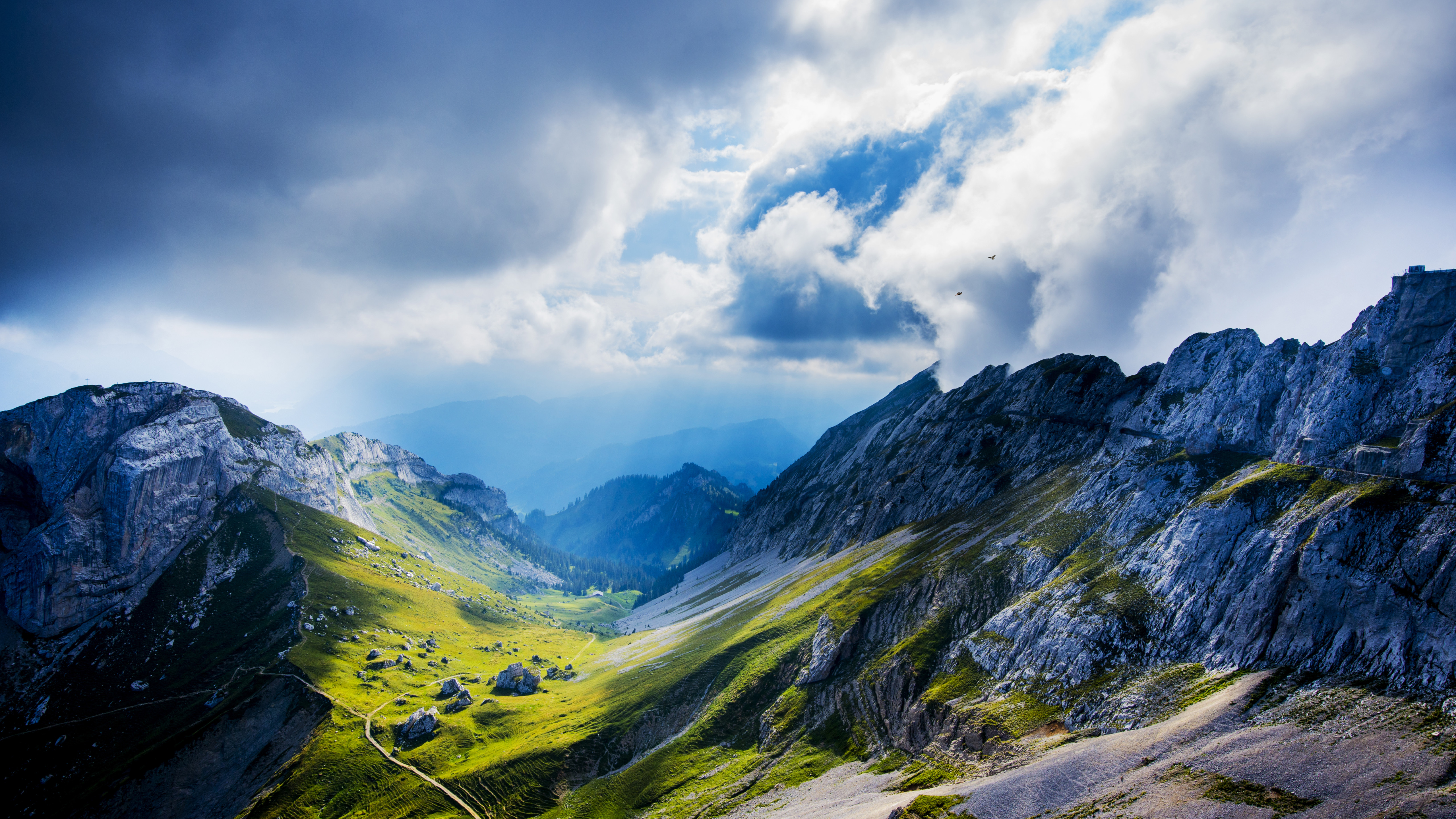 гора, самолёт