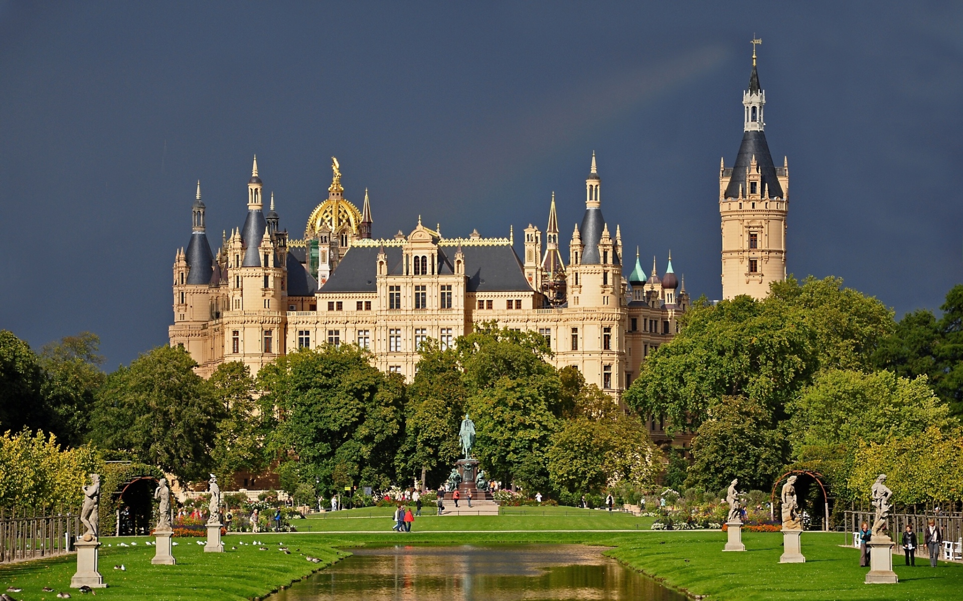 замок, шверинский, германия