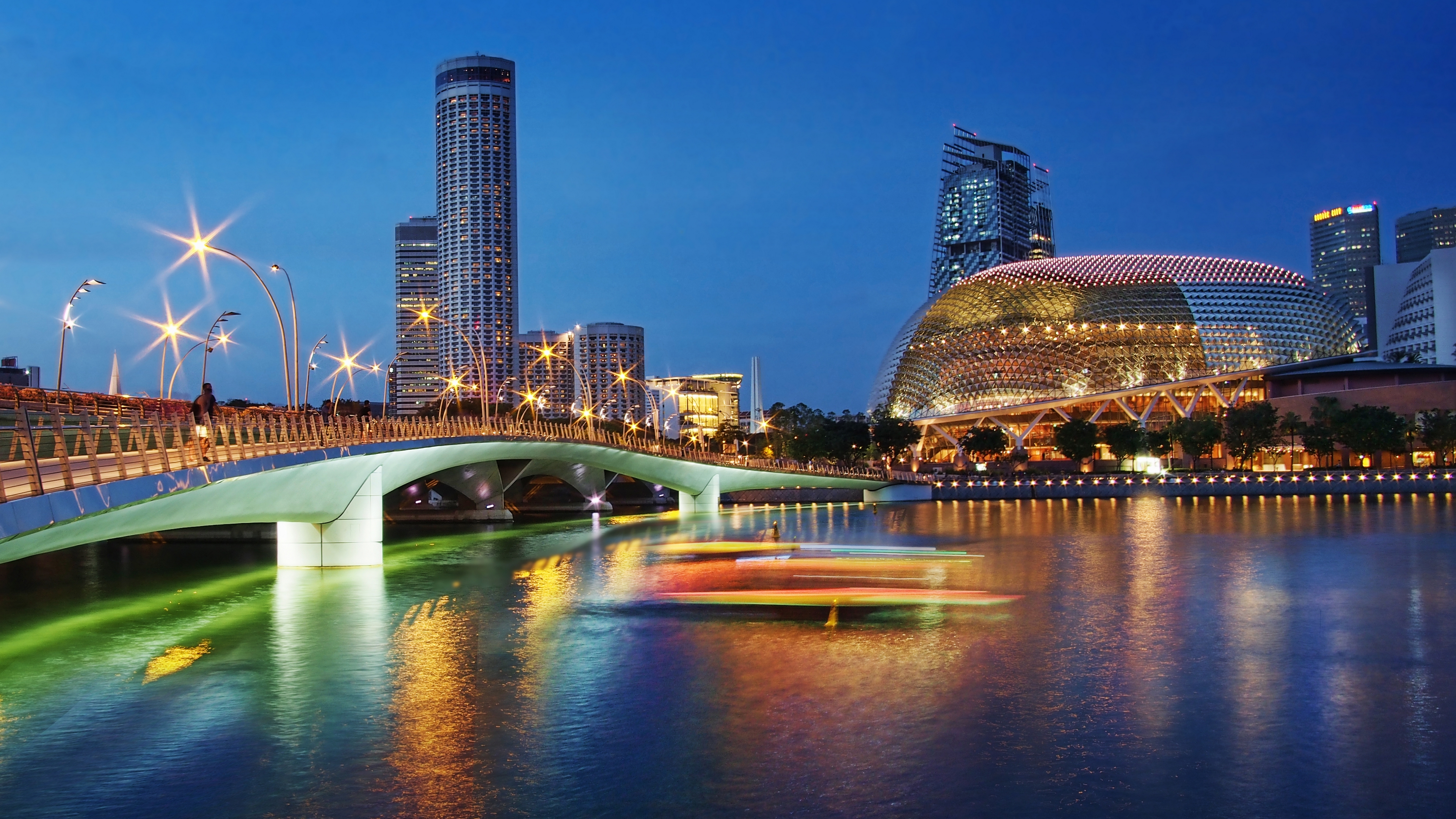 park, merlion, esplanade