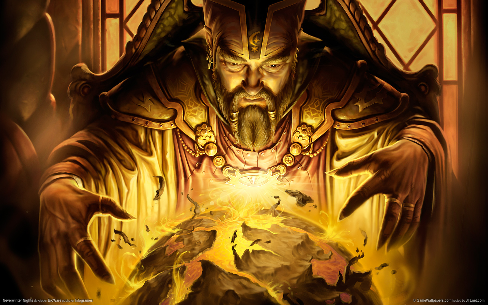 закрытие человека, держащего хрустальный шар в комнате