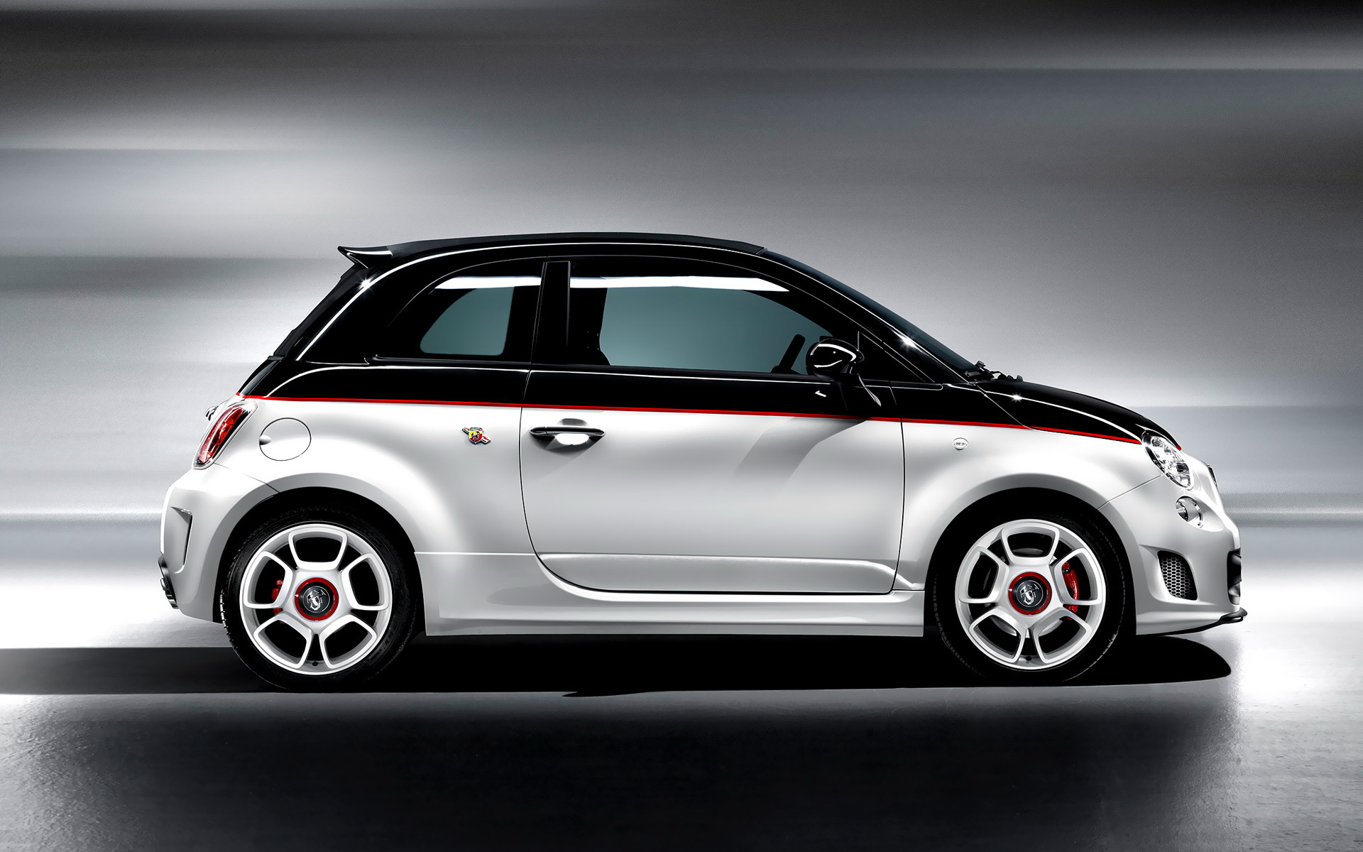 fiat, abarth, белый