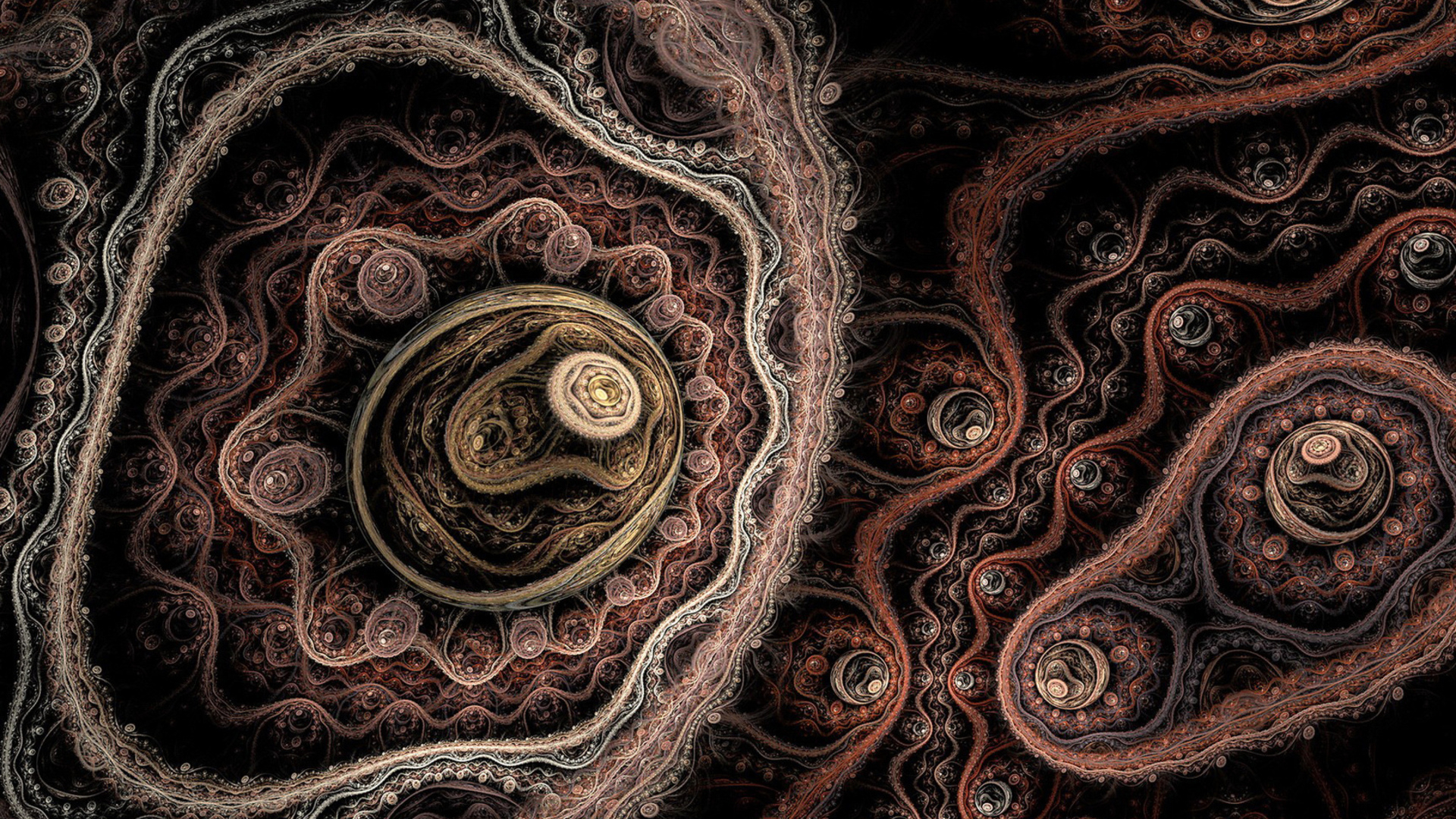 замыкание очень запутанной картины кругов