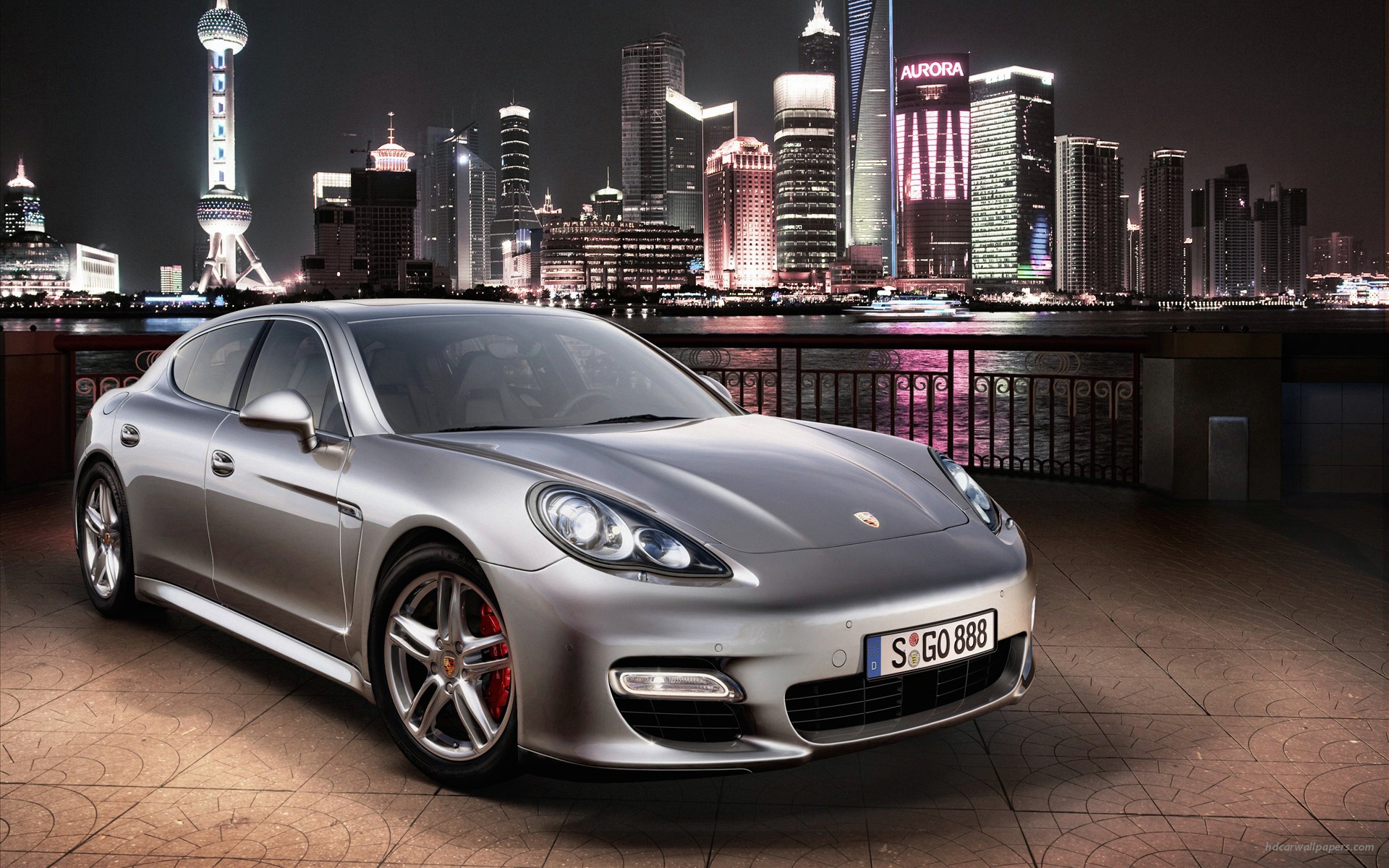 porsche, огни