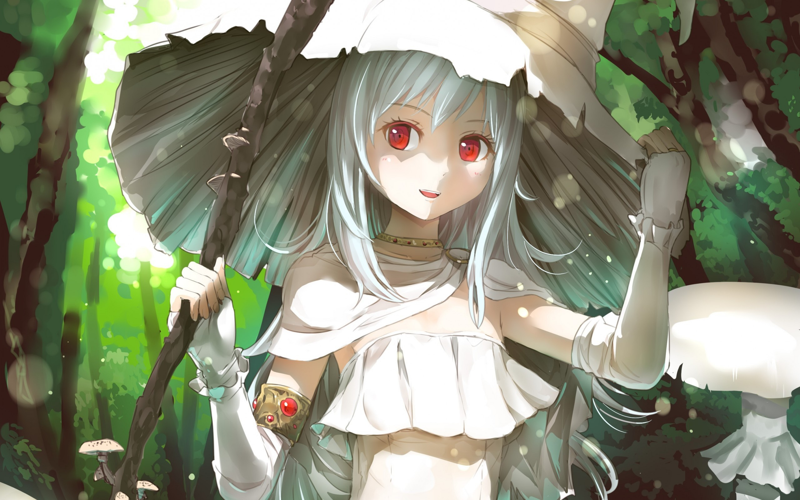 аним, ведьма, белое