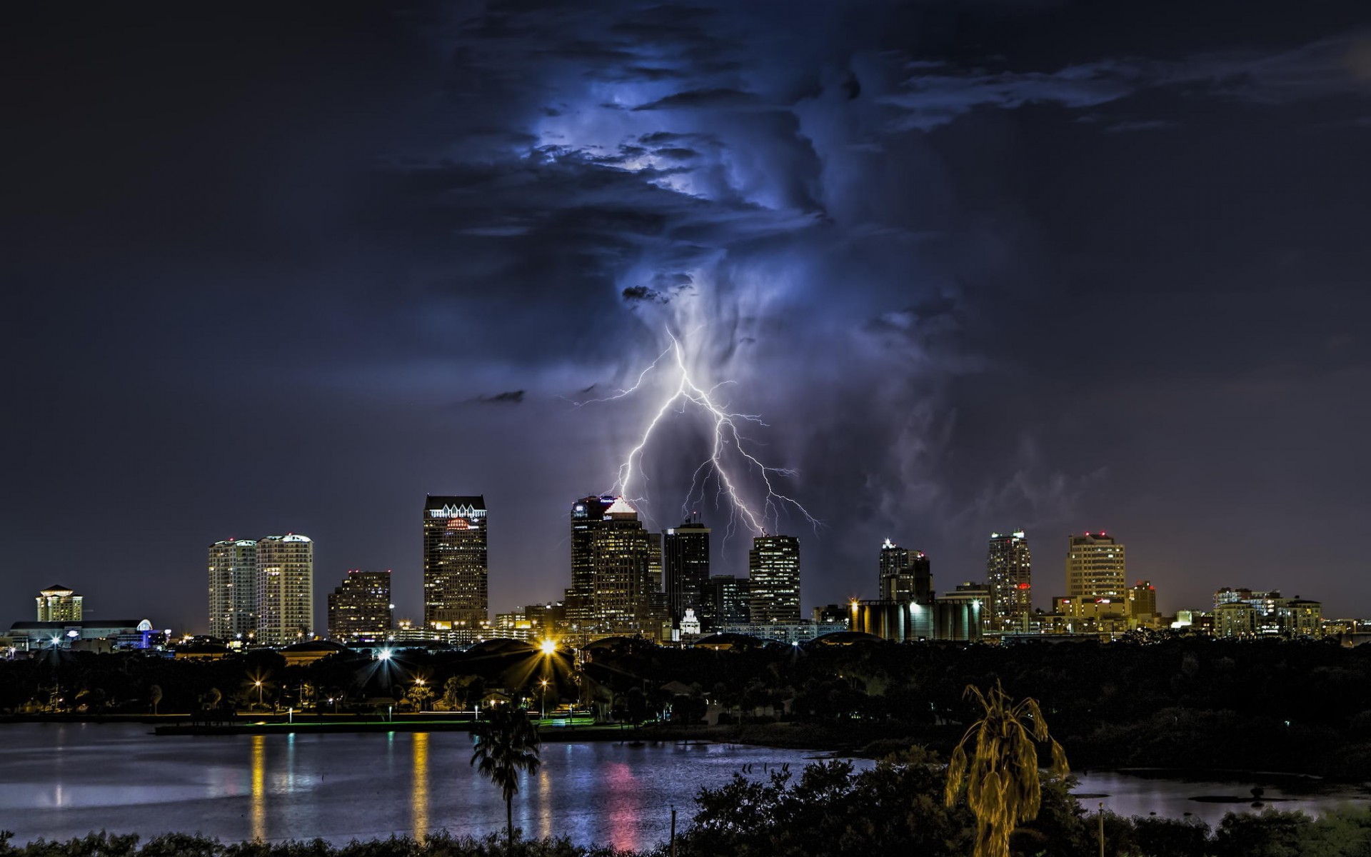 lightning, буря, со