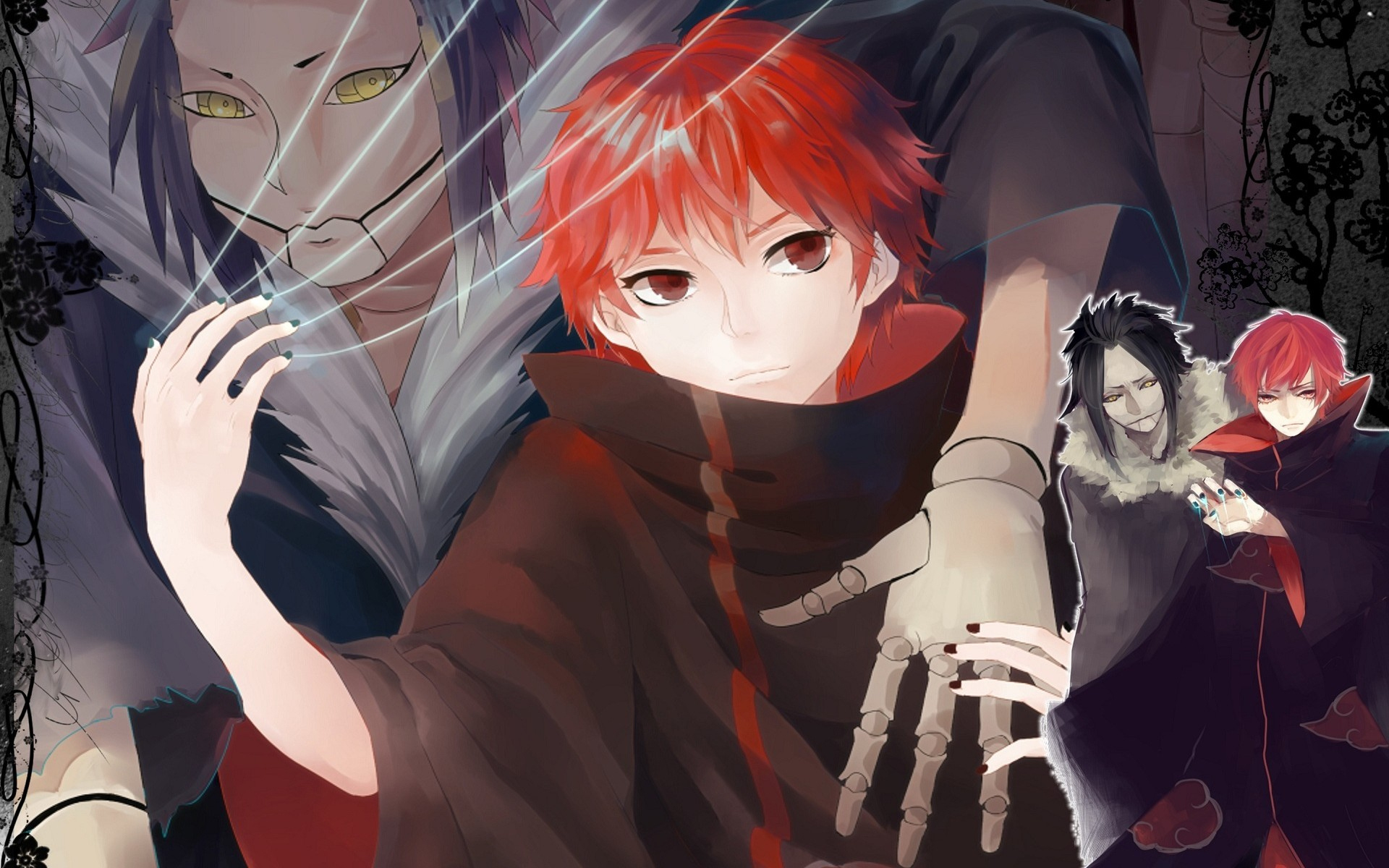 naruto, art, sasori