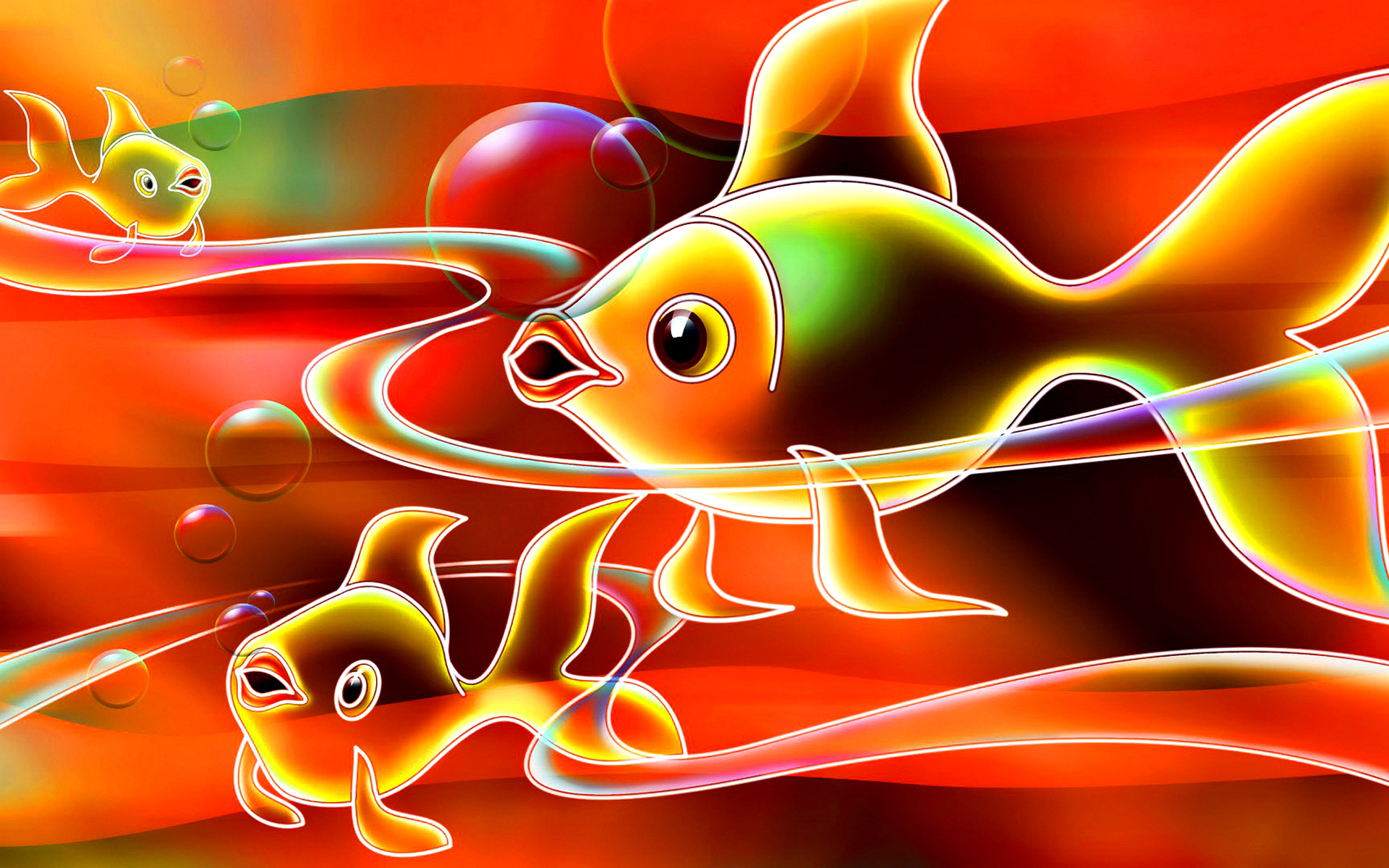 рисованное рыба абстракция бесплатно