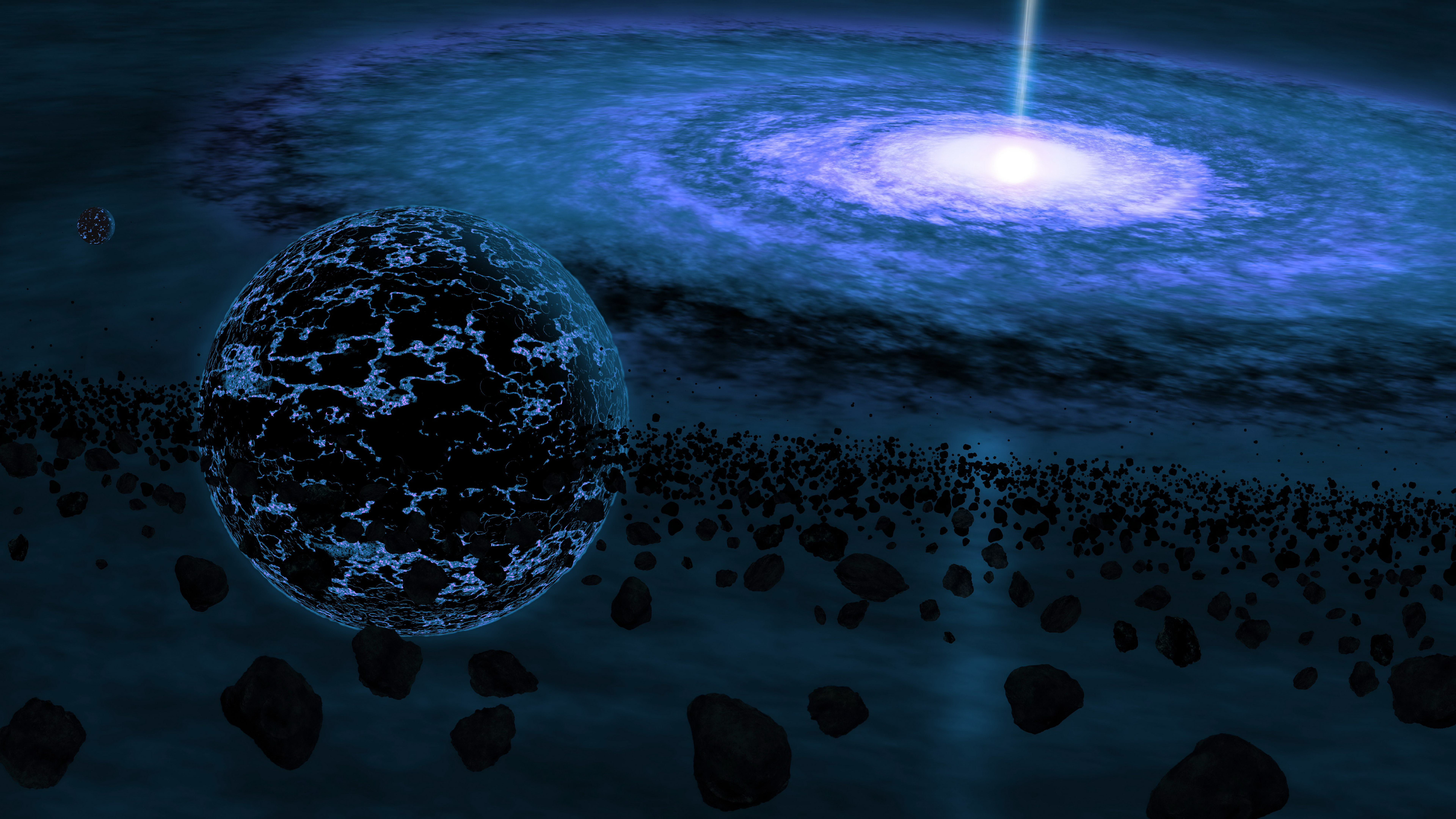 quasar, настольный, планета No 131479 Разрешение 7680x4320