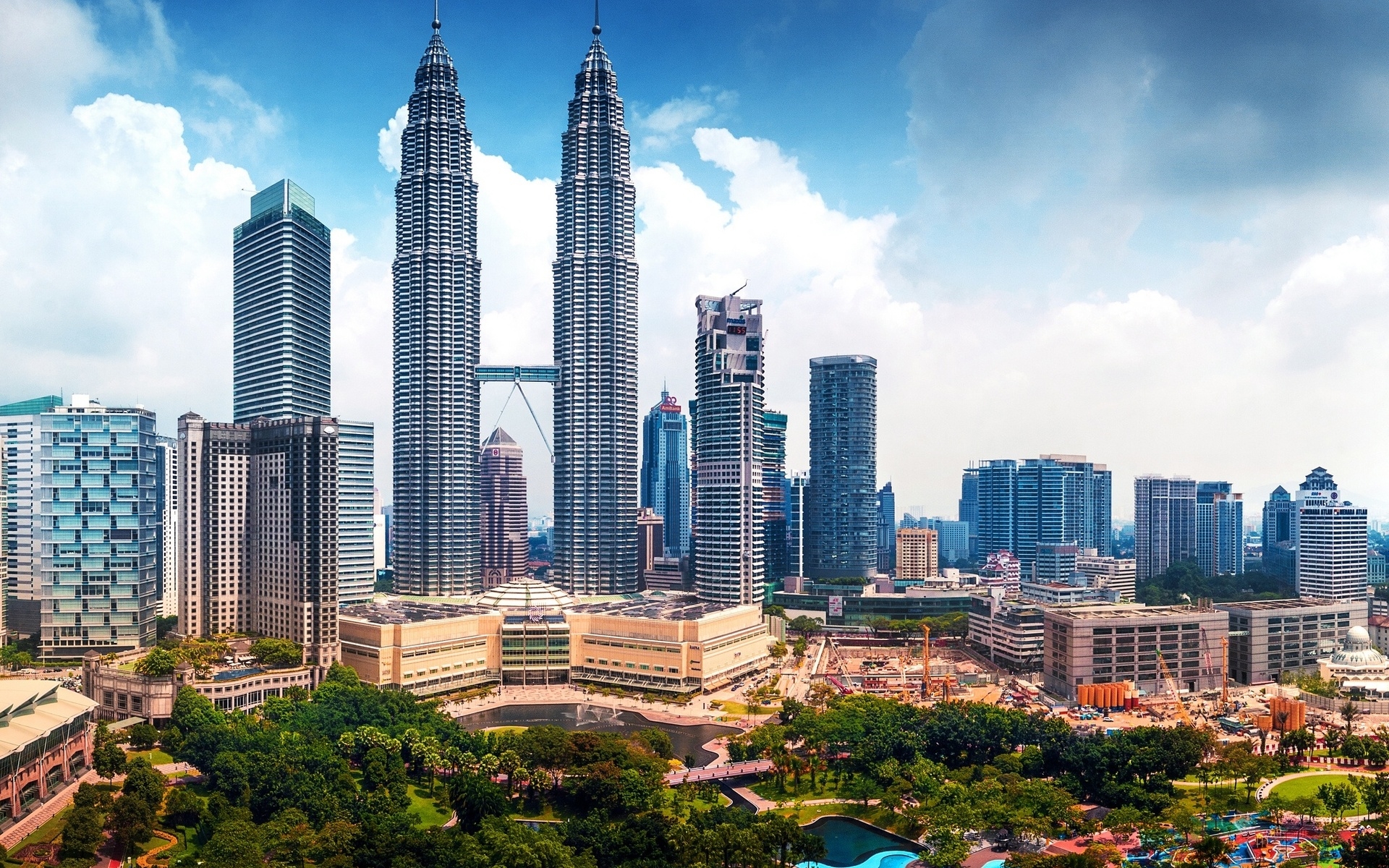 башни, petronas, kuala