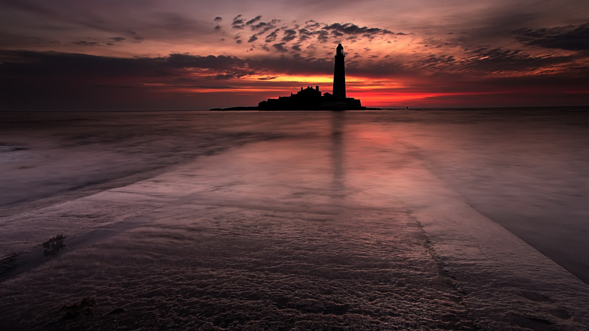 маяк, море No 31839 Разрешение 1920x1080
