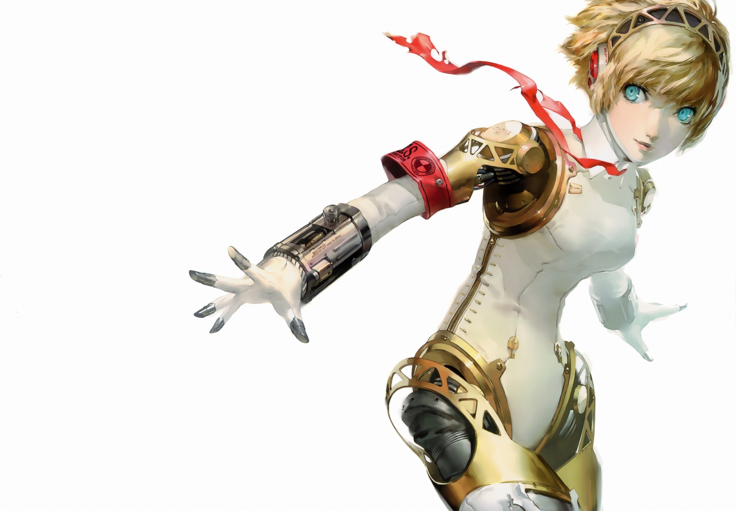 робот, белый, белый