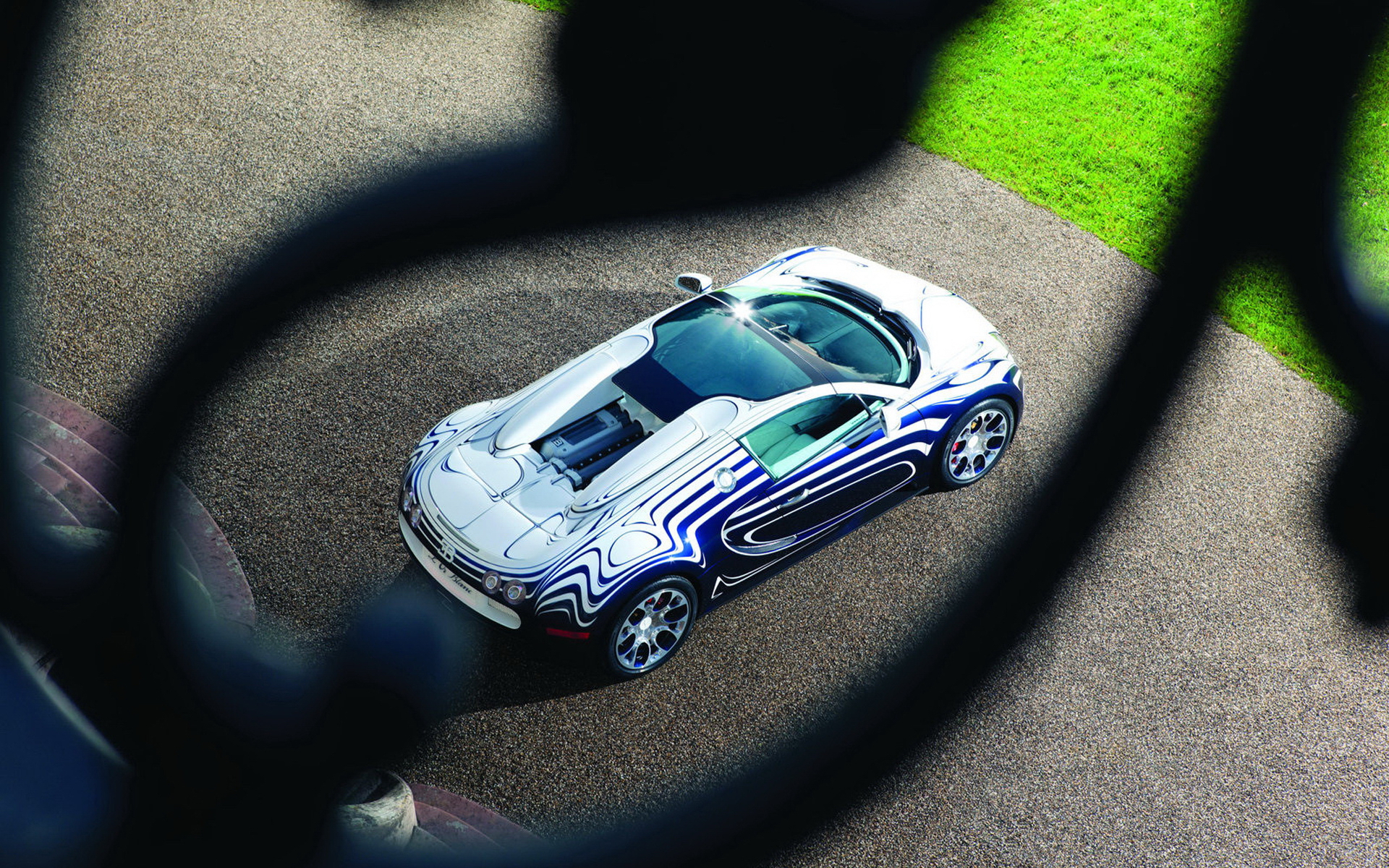 bugatti, veyron, blanc