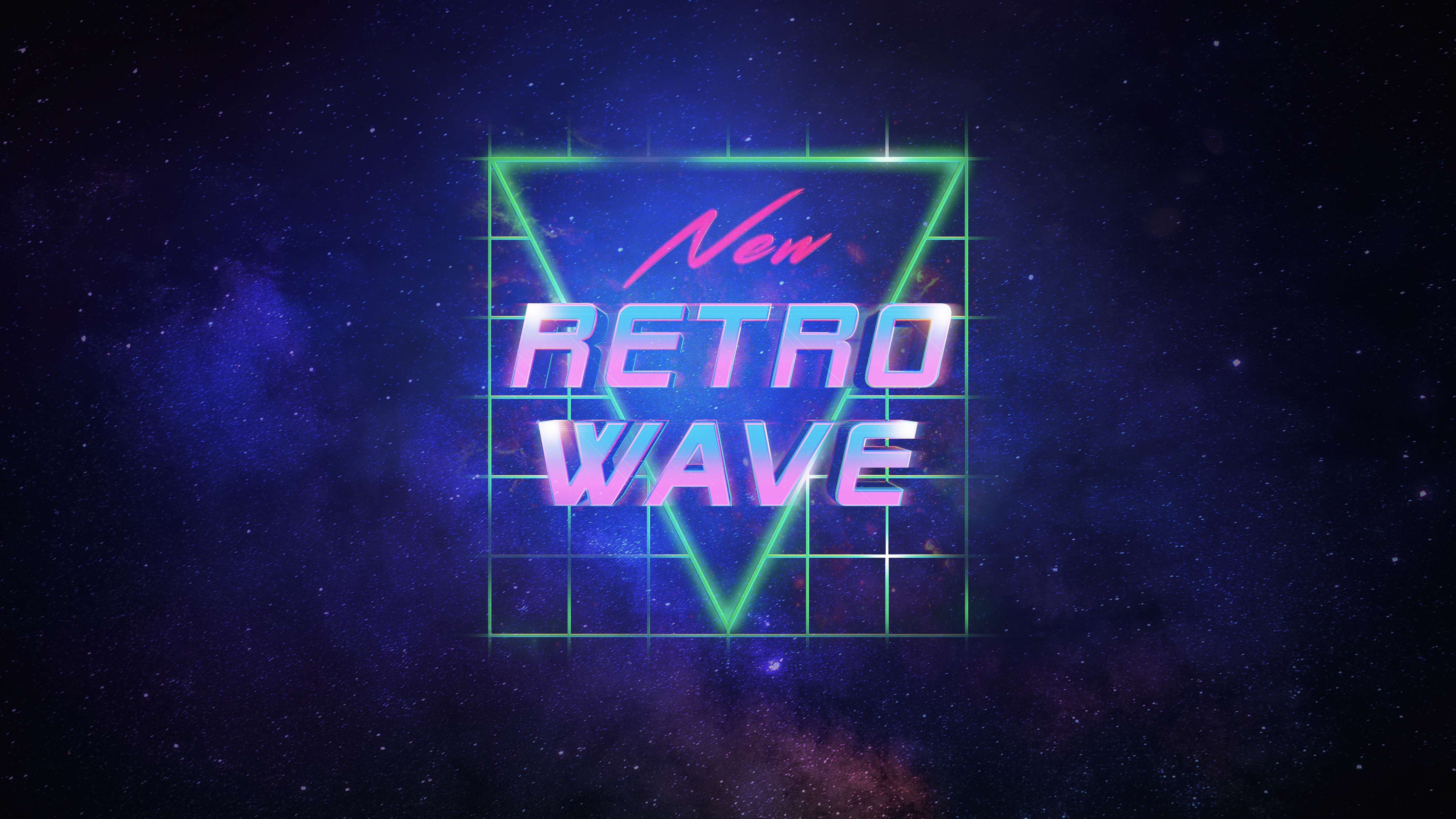 synthwave, neon, ретро
