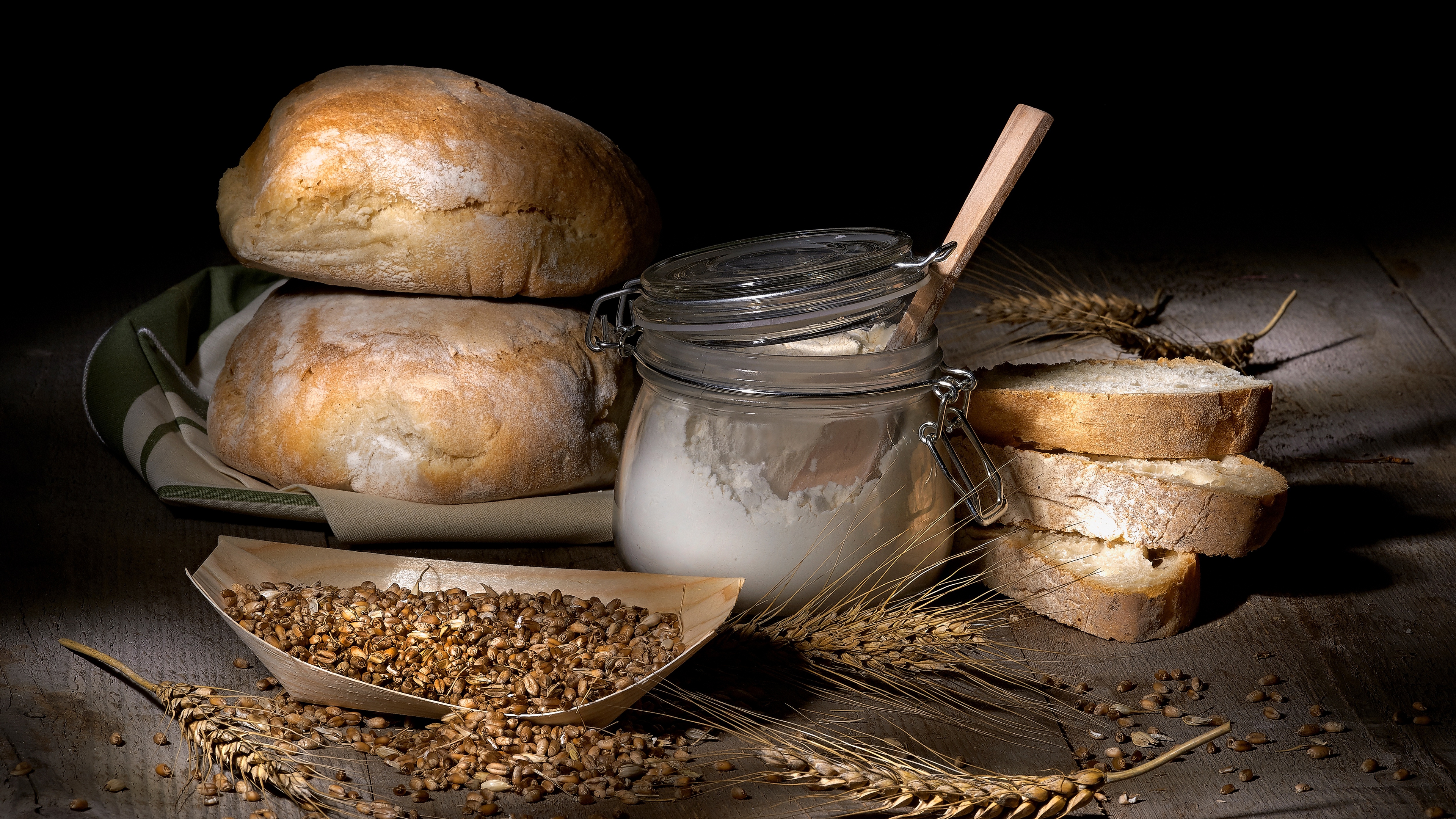 мука, хлеб