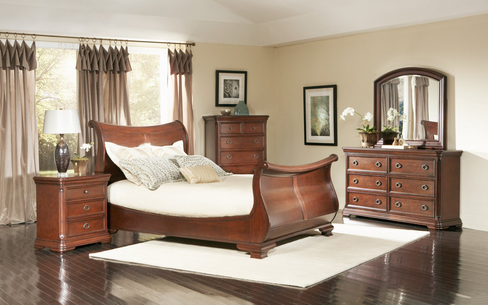 сани, кровать, king