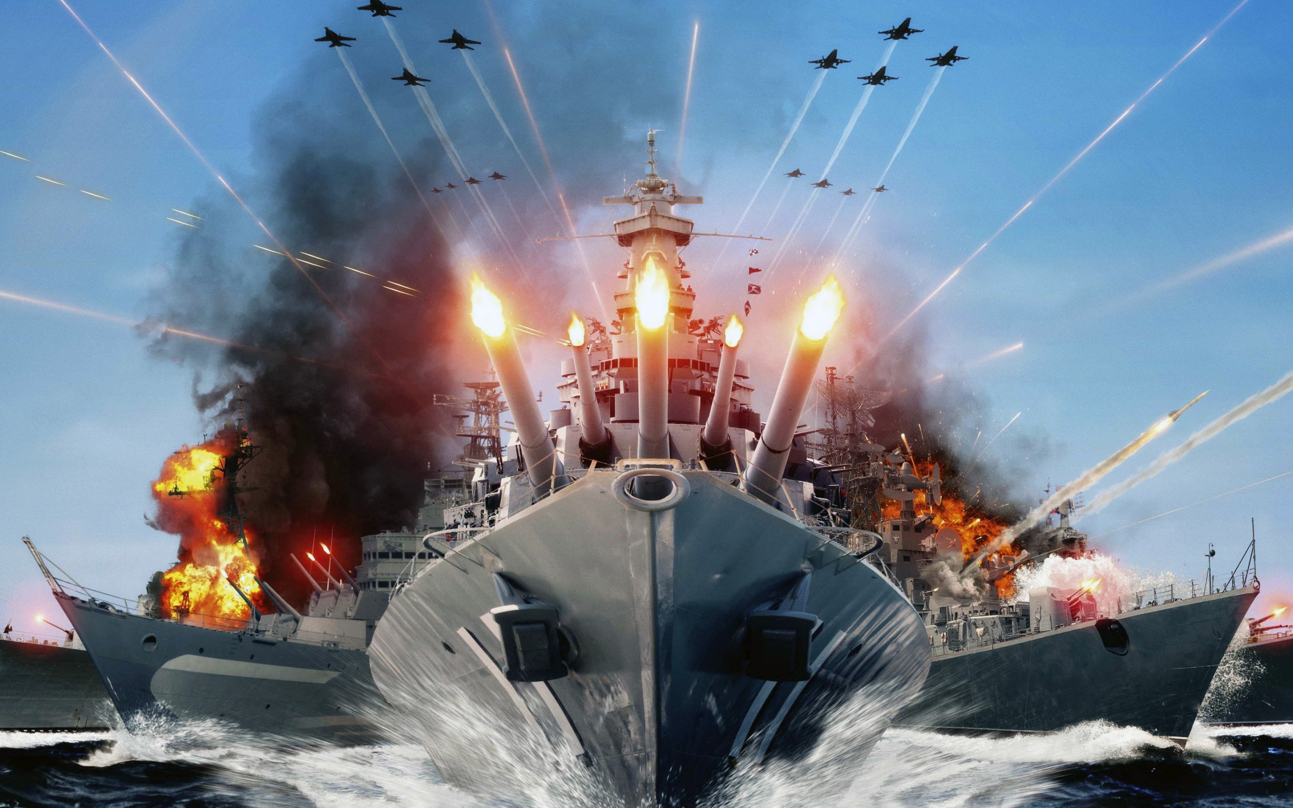 военные корабли, мир, телефон
