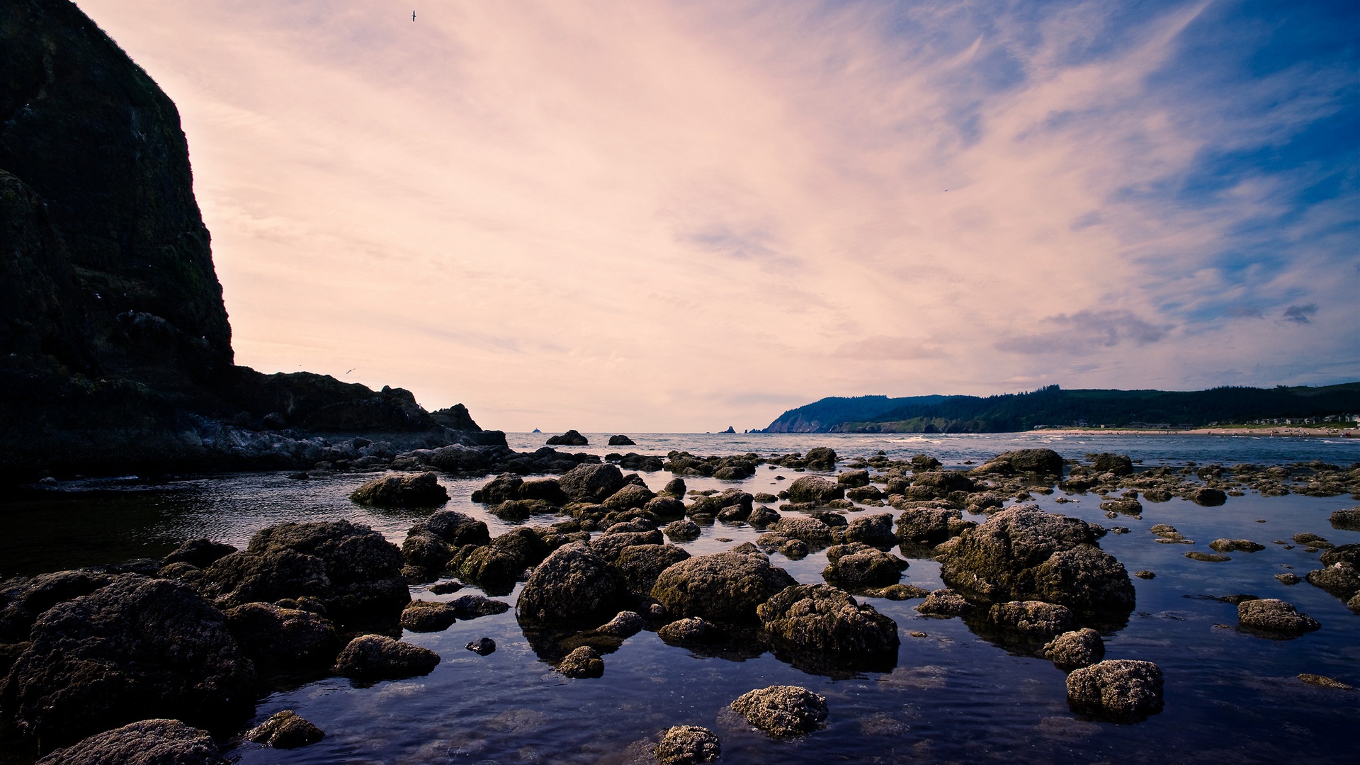 побережье, камень,, море