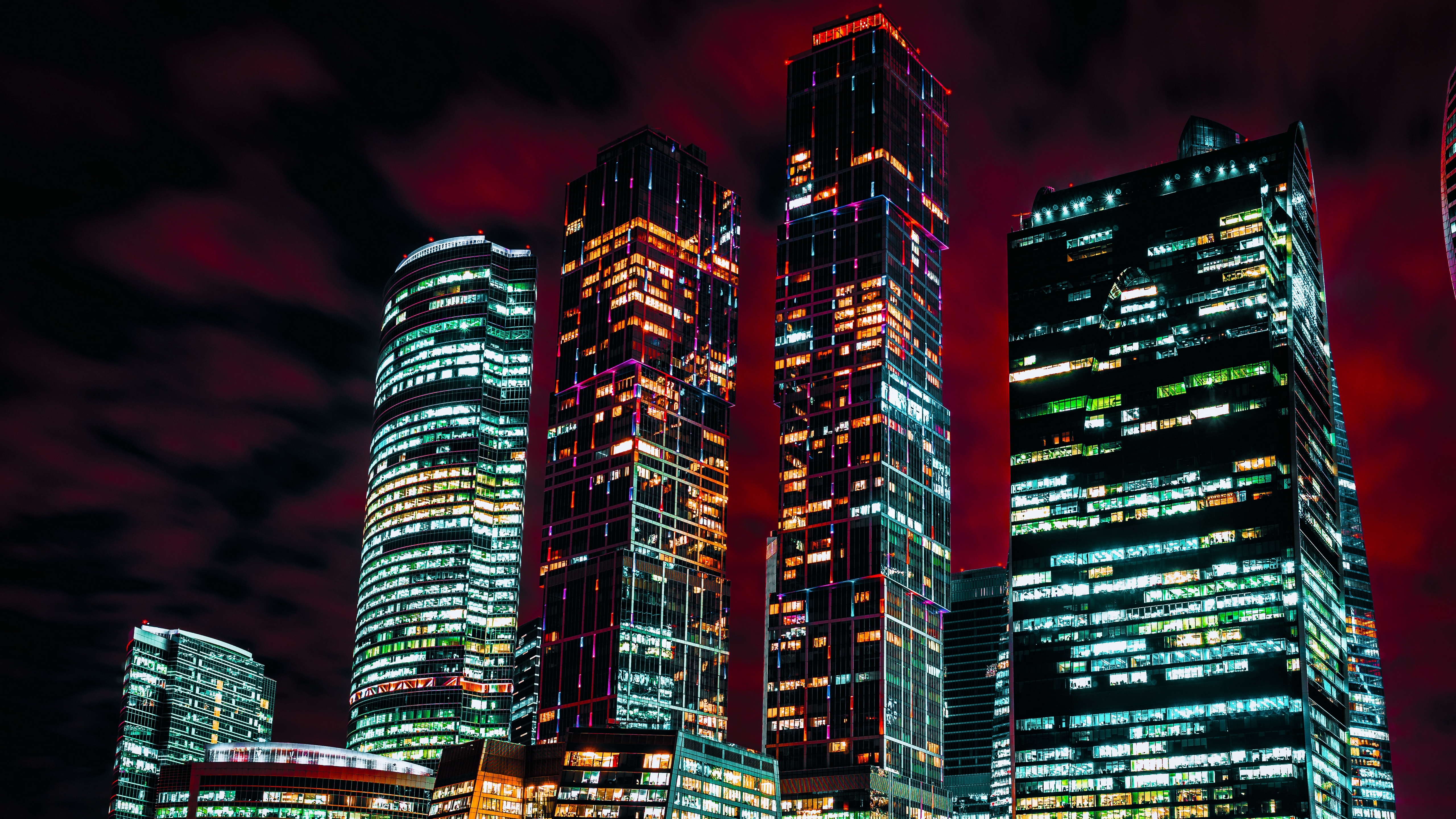город, москва, ночь