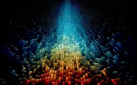 закрытие красочного рождественского дерева из блоков