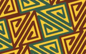 закрытие узора треугольников на коричневом фоне