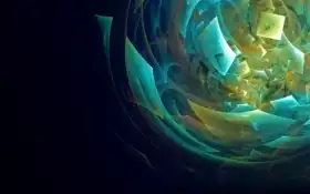 вихрь голубых осколков