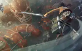 аниме, игра, атака