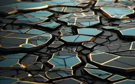 закрытие кучки разбитых стеклянных кусочков на столе