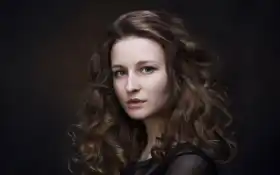 девушка, черный, модель