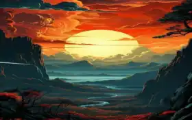 пейзаж, искусство