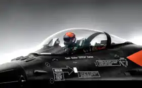 кабина, шлем, пилот