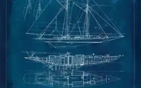 шхуна, план, план