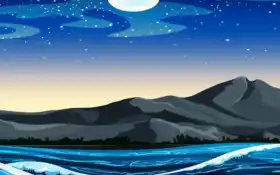 гора, пейзажи, ветренная сторона