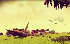 game, planet, spaceship