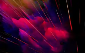 абстрактные, лучи, красный