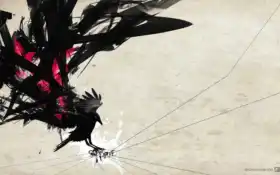 ворна, абстракция, птица