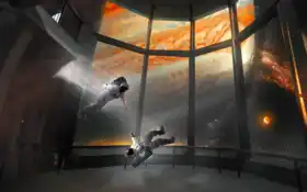 космос, астронавт, фон