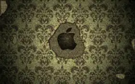 рисунок, фон, яблоко