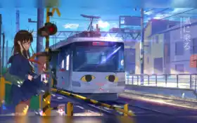 поезд, рисунок