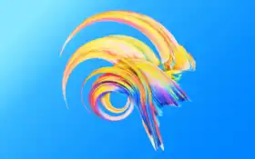 краска, синяя, настольная