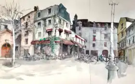 город, улица, краска