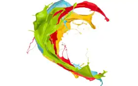 краска, щебень